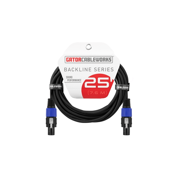 Gator Cableworks GCWB-SPK-25-2TL Cavo speaker speakon/speakon 7.6 m Serie Backline