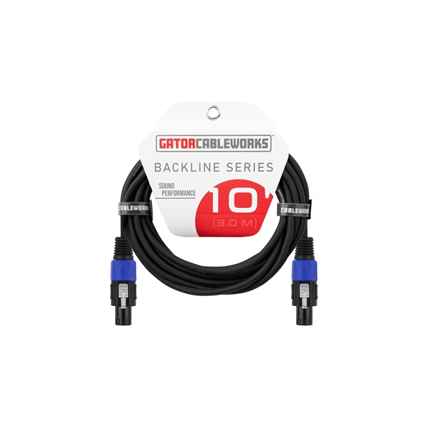 Gator Cableworks GCWB-SPK-10-2TL Cavo speaker speakon/speakon 3 m Serie Backline