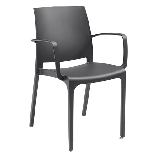 SEDIA IN POLIPROPILENE 'VOLGA ARMCHAIR' bianca