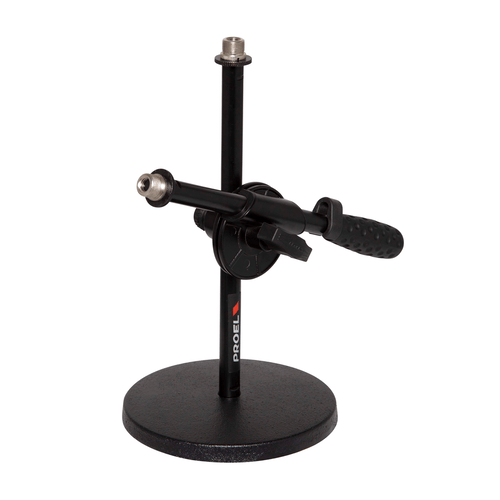 PROEL STAGE Asta nana doppia per microfono da tavolo con giraffa regolabile