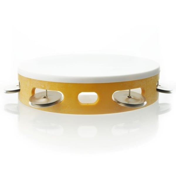 ANGEL Tamburello con sonagli in PVC con pelle sintetica, misura large