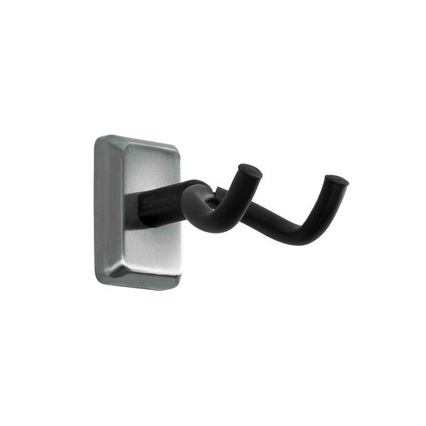 Gator Frameworks GFW-GTR-HNGRSCH Supporto a muro per chitarra con piastra in cromo satinato