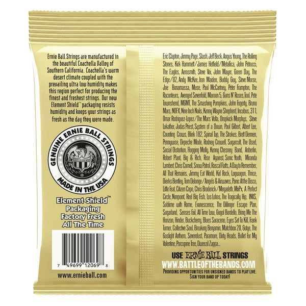 Ernie Ball 2069 Earthwood 80/20 Bronze Folk Nylon Ball End