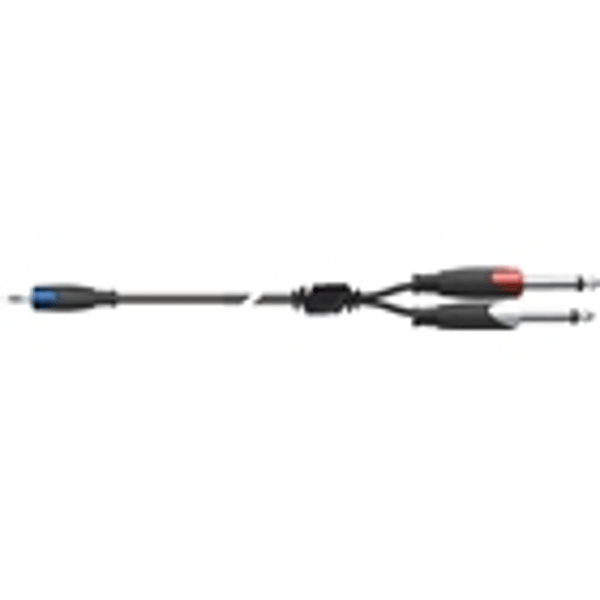 Quik Lok SX/30-3K Cavo Minijack Stereo/2 Jack Mono
