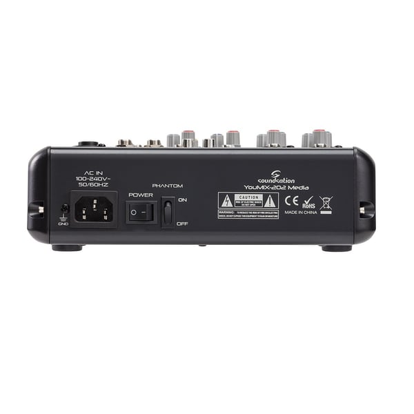 SOUNDSATION Mixer Professionale 6-Canali con Lettore MP3, connessione BT e Multieffetto