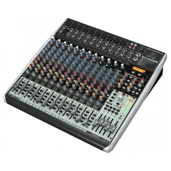 BEHRINGER XENYX QX2442USB MIXER 24 INGRESSI 8 COMPRESSORI EFFETTI KLARK TEKNIK WIRELESS READY INTERFACCIA AUDIO USB SOFTWARE