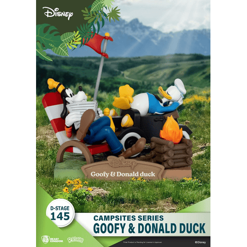 Disney D-Stage Campsite Series PVC Diorama Goofy & Donald Duck 10 cm