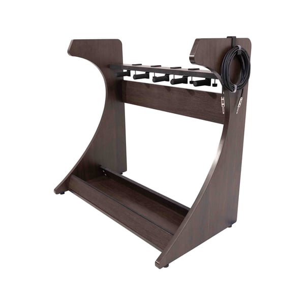 Gator Frameworks GFW-ELITEGTR5RK-BRN Rack per chitarre 5-7 posti in finitura noce scuro&lt;br&gt;