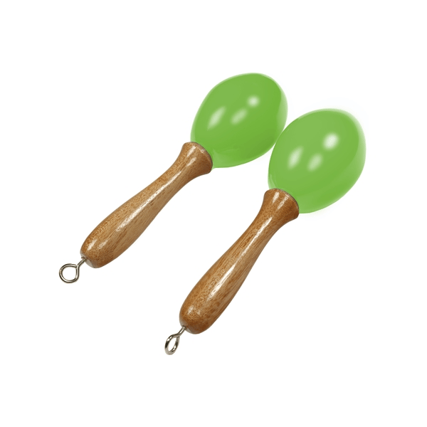 Tanga MARACAS-VERT-S Maracas piccole in legno - Verdi