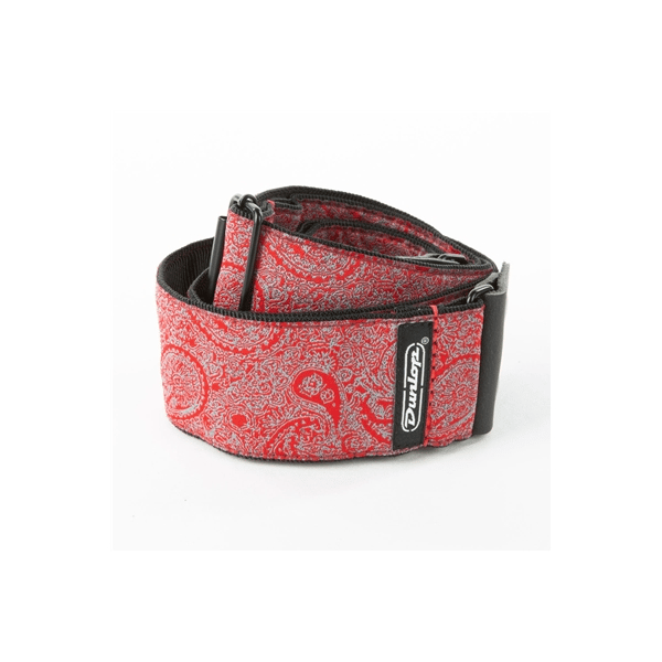 Dunlop D6711 Tracolla Jacquard Paisley Red