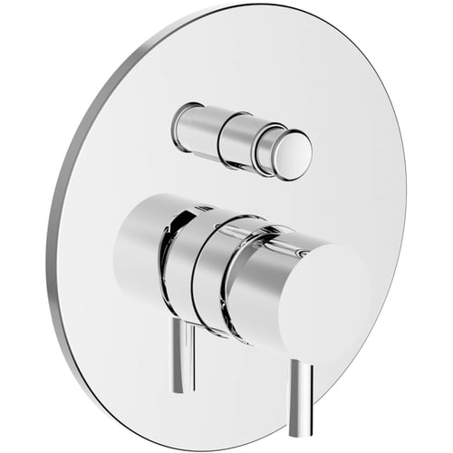 Piastra e leva per incasso doccia con deviatore Jabil