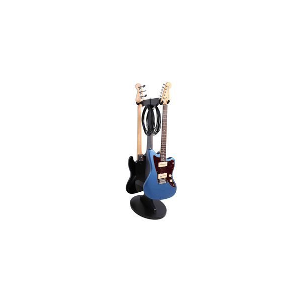 Gator Frameworks GFW-ELITEGTRHNGSTD-2X-BLK Stand appendi-chitarra doppio in finitura nera<br>