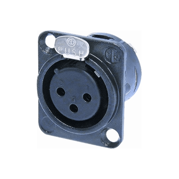 Quik Lok NC/352 GD XLR 3 poli femmina Neutrik (NC3FD-L-B-1)