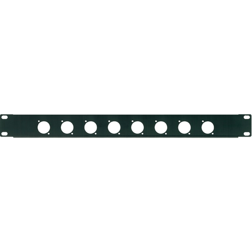 PROEL STAGE Pannello preforato 1 unità rack 19' con N. 8 fori per connettori da pannello XLR/SPEAKON (ø 24 mm.).