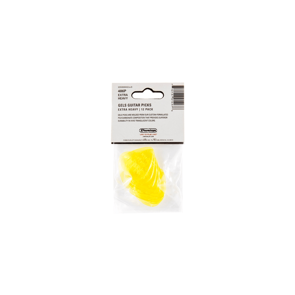 Dunlop 486PXH Gels Yellow Extra Heavy