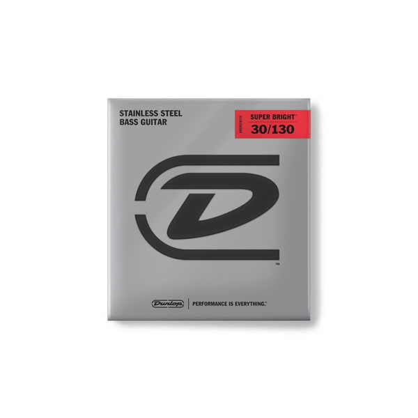 Dunlop DBSBS30130 Super Bright Stainless Steel, Medium Set/6