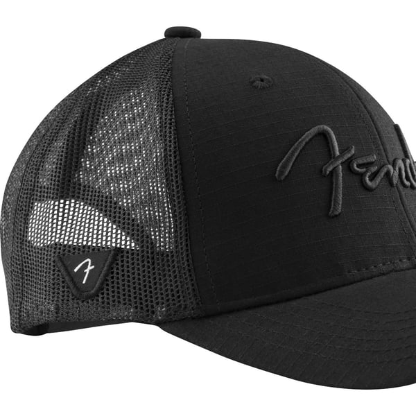 Cappellino Fender 6 Panel Mesh porta plettro, Black