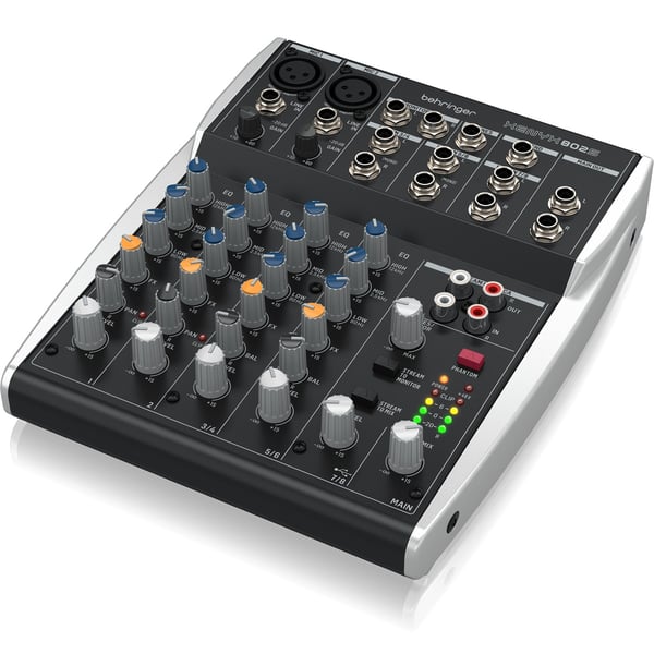BEHRINGER XENYX 802S MIXER 8 INGRESSI CON INTERFACCIA STREAMING USB EX-DEMO