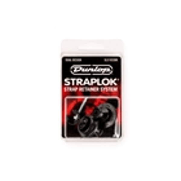 Dunlop SLS1033BK Straplok Dual Design Strap Retainer System, Black