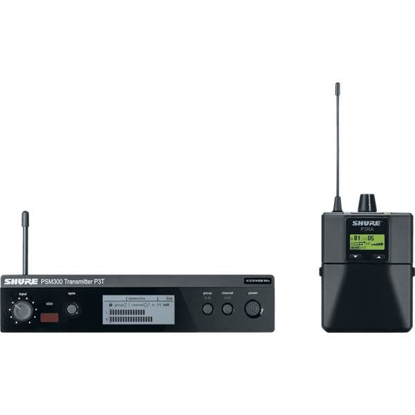 Shure P3TERA trasmettitore P3TE, ricevitore P3RA. (L19)