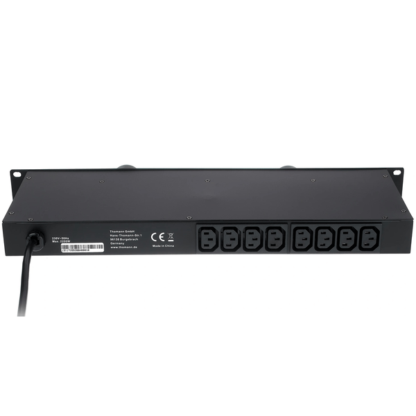 THE T.RACKS VM-100 VOLTAGE METER DISTRIBUTORE DI CORRENTE 8 USCITE VDE CON 2 LAMPADE ESTRAIBILI DIMMERABILI