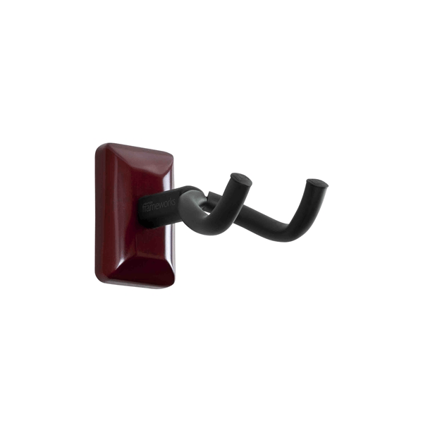 Gator Frameworks GFW-GTR-HNGRCHR Supporto a muro per chitarra con piastra ciliegio<br>