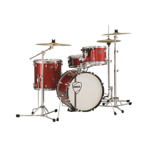 PEACE Drumkit da 4 pezzi retrò Monterey Jazz series con grancassa da 18". Modello DP-X4-18#45