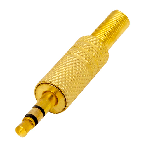 PROEL STAGE Jack stereo Ø 3.5 mm con manicotto e contatti dorati - molla passacavo flessibile Ø 5 mm.