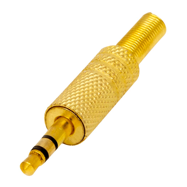 PROEL STAGE Jack stereo Ø 3.5 mm con manicotto e contatti dorati - molla passacavo flessibile Ø 5 mm.