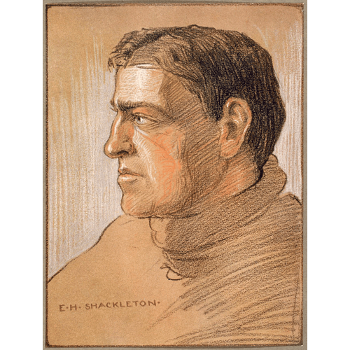 George Marston Ritratto di Shackleton, da 'The Heart of the Antarctic' di Sir Ernest Shackleton, c.1909