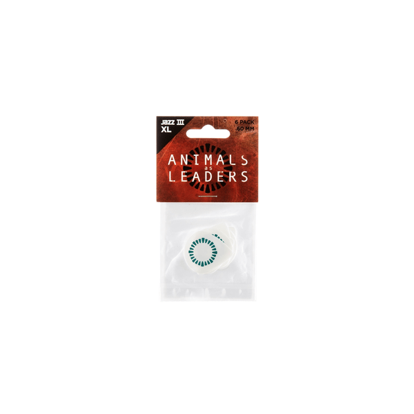 Dunlop AALP03 Animal As Leaders Tortex Jazz III XL, White .60mm Player's Pack/6