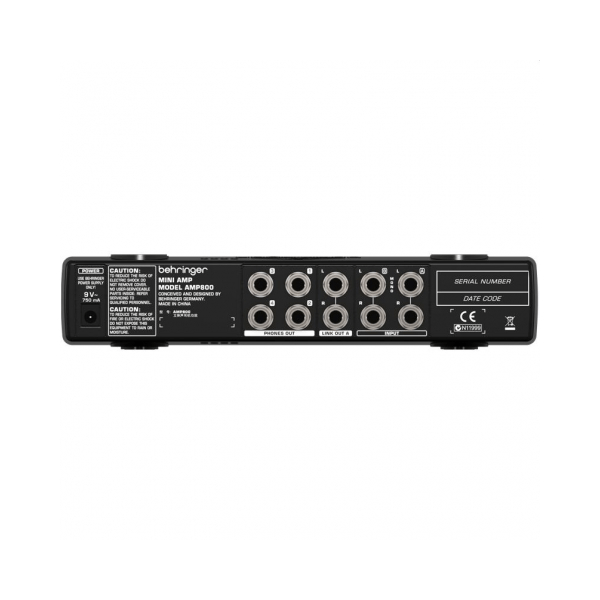 BEHRINGER AMP800 MINI-AMP AMPLIFICATORE PER CUFFIE STEREO 4 CANALI AMP-800