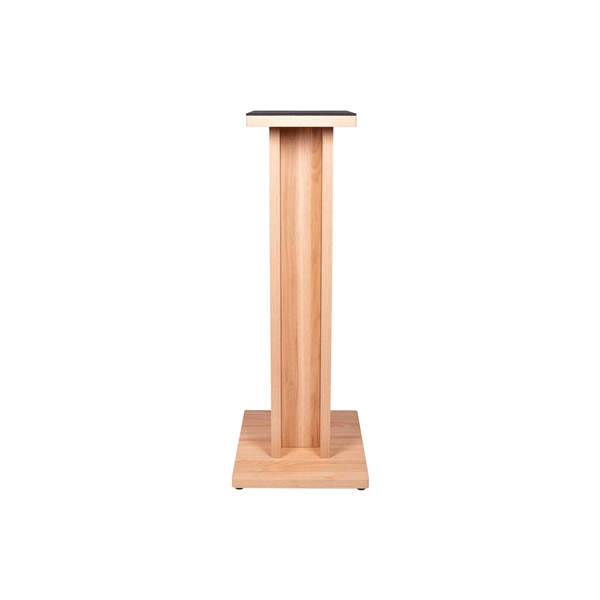 Gator Frameworks GFW-ELITESPKSTMN-MPL Coppia di supporti per monitor da studio in legno con finitura naturale Maple opaca<br>