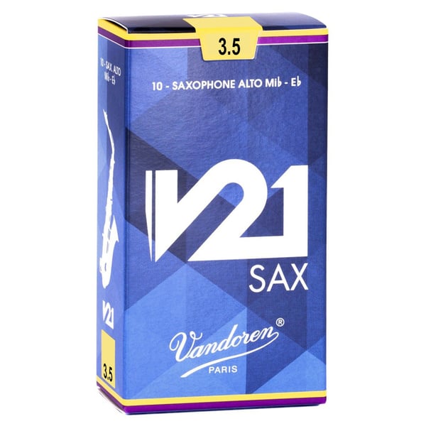 VANDOREN Confezione da 10pz di Ance per Sassofono Alto 3,5 V21. Modello SR8135