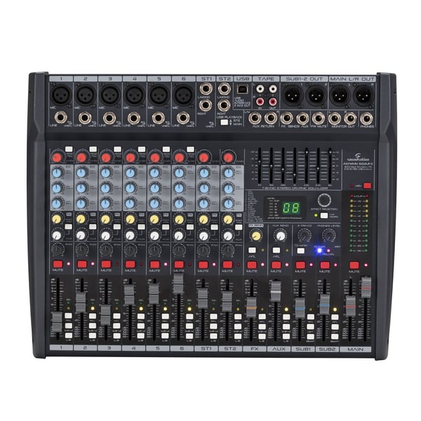 SOUNDSATION Mixer Professionale 10-canali con Multieffetto Digitale a 24-bit & Scheda In/Out Stereo USB. Modello ALCHEMIX 602UFX