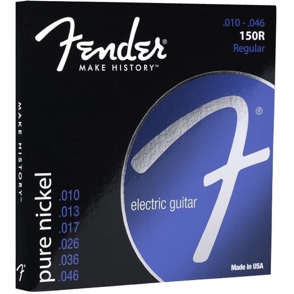 FENDER Muta per chitarra Original 150, rivestite in nichel puro, Ball End, scalatura 150R .010-.046, (6). Modello 0730150406