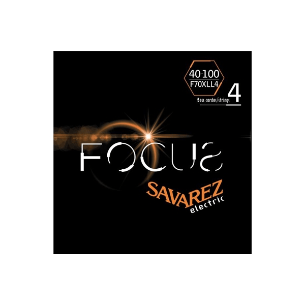 Savarez F70XLL4 Corde Focus per Basso Elettrico 40-100, Set/4