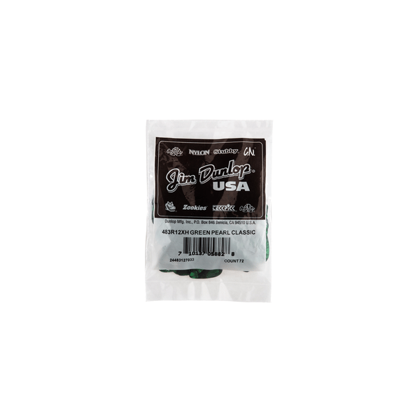 Dunlop 483R#12 Green Perloid - X Heavy