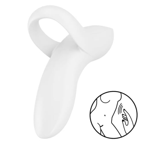 SATISFYER VIBRATOR SATISFYER - VIBRATORE DA DITO BOLD LOVER BIANCO