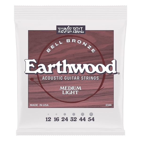 Ernie Ball 2346 Earthwood Bell Bronze Acoustic Medium Light 12-54