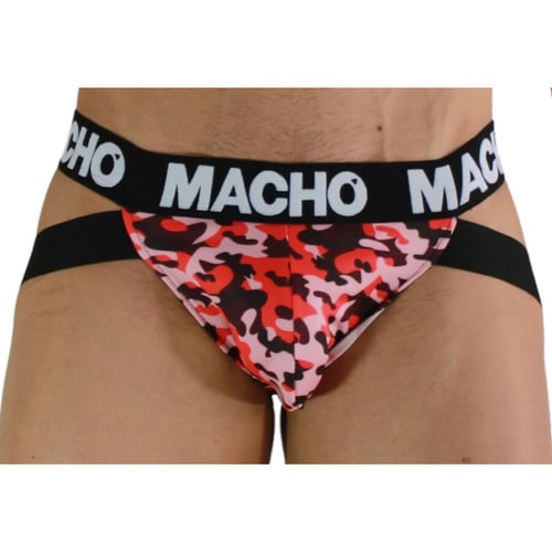 MACHO UNDERWEAR MACHO - MX28MR JOCK MILITARE ROSSO L