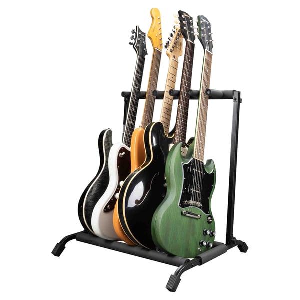 Gator Frameworks RI-GTR-RACK5 Supporto pieghevole per 5 chitarre<br>