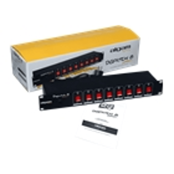 Algam Lighting DISPATCH-8 Multipresa 8 Posti da Rack Interruttori Individuali