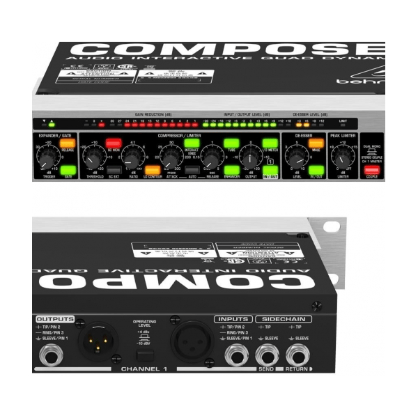 BEHRINGER MDX2600 COMPOSER PRO-XL COMPRESSORE PROCESSORE DINAMICA SIMULAZIONE VALVOLARE