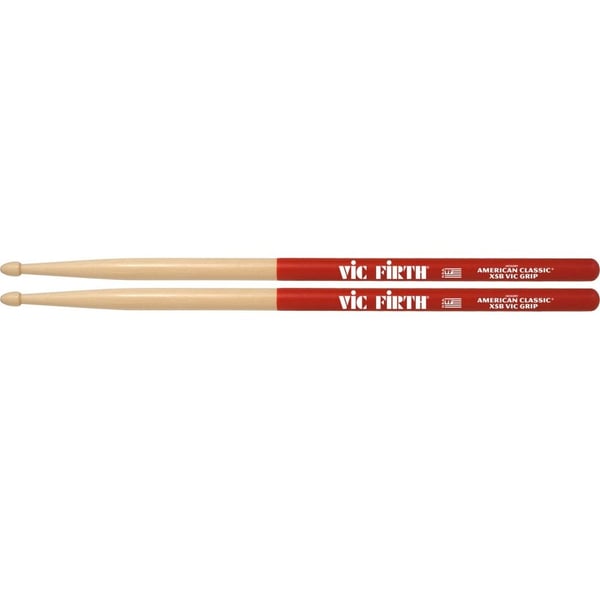 VIC FIRTH Bacchette Hicory American Classic® Vic Grip Punta in Legno. Modello X5BVG