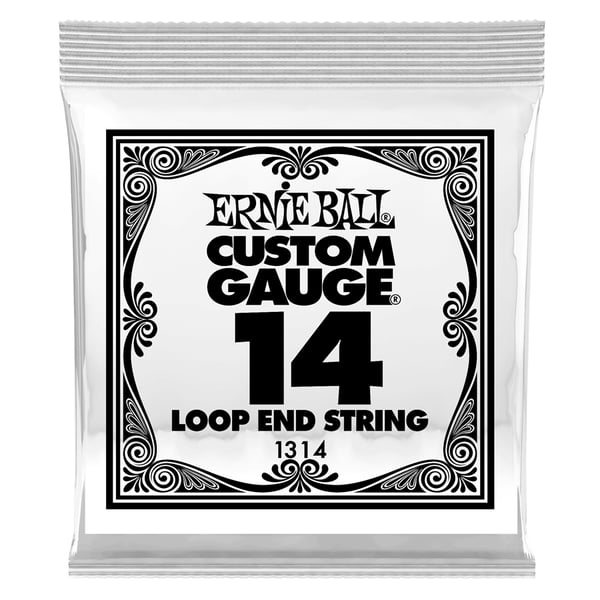 Ernie Ball 1314 Stainless Steel Plain Loop End .014