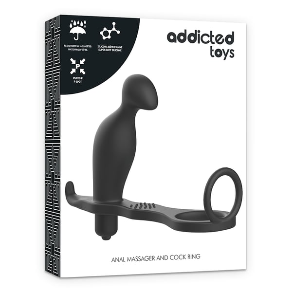 ADDICTED TOYS ANAL PLUG MIT SCHWARZEM SILIKONRING