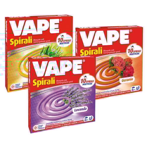 SPIRALI INSETTICIDE PROFUMATE confezione da 10 pezzi