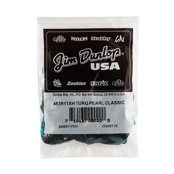 Dunlop 483R#11 Turquoise Perloid - X Heavy