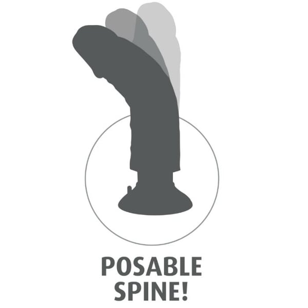 KING COCK - VIBRATING COCK BROWN 15.24 CM
